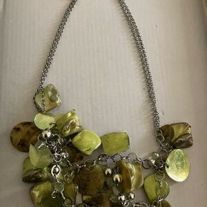 Elegant Green Shell Necklace